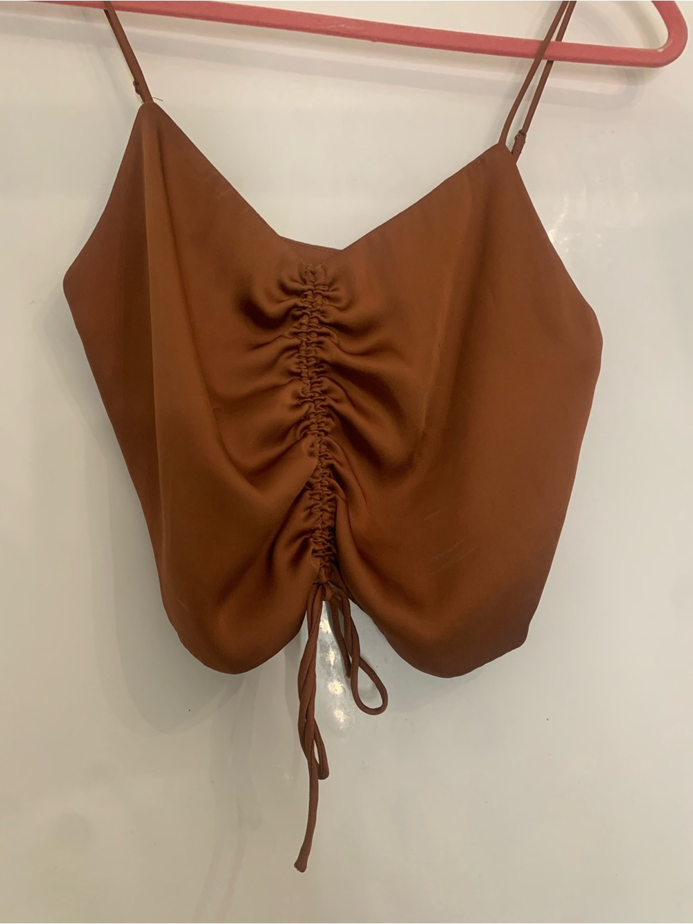 All saints silk cropped top